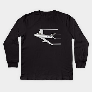 Air Force F-86 Sabre Jet Fighter Kids Long Sleeve T-Shirt